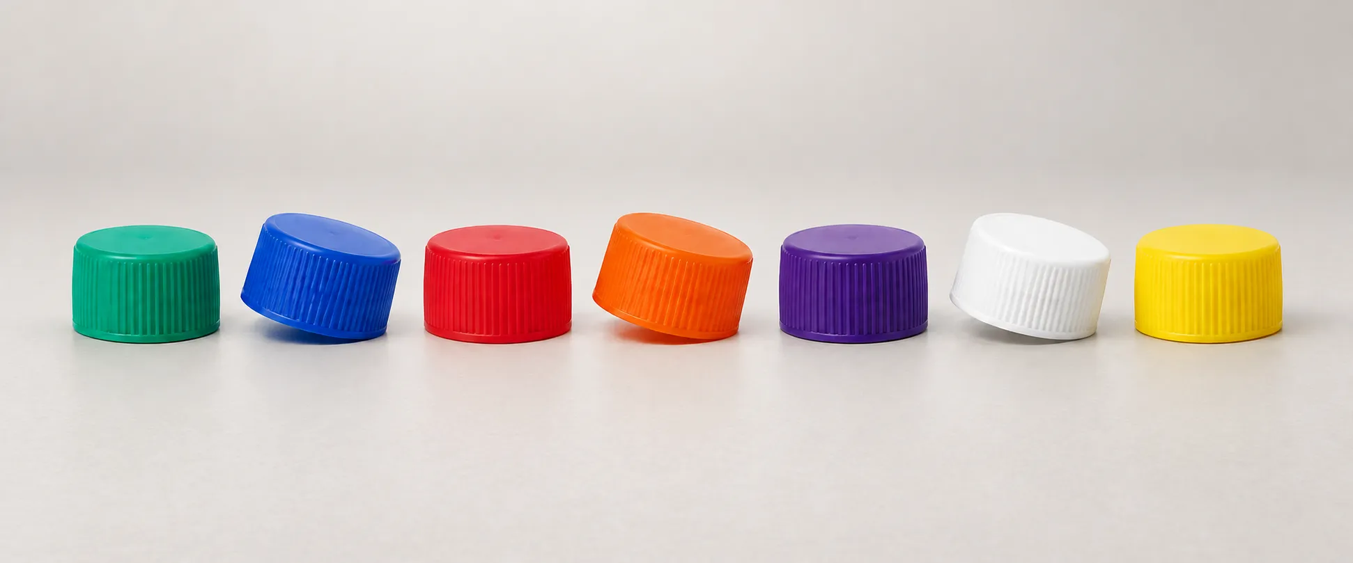 Bouchons striés en plusieurs couleurs