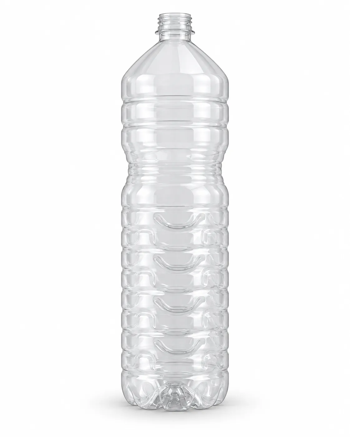 Modèle de bouteille PET 1,5 litre à reliefs marqués