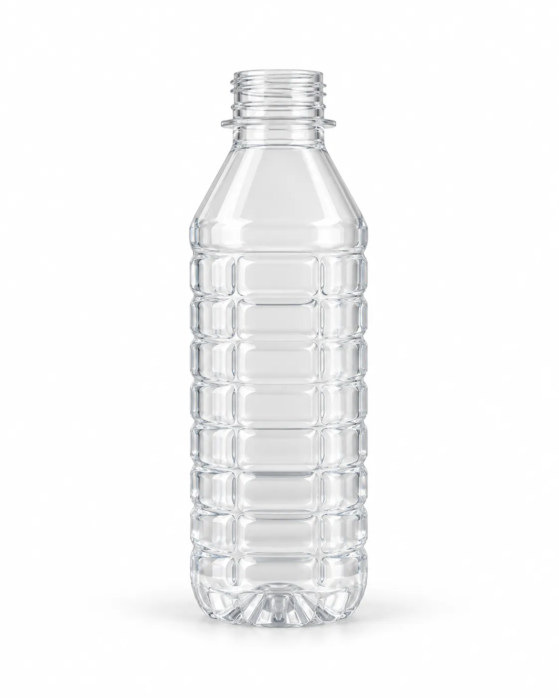 Modèle de bouteille PET 250 millilitres à panneaux rectangulaires