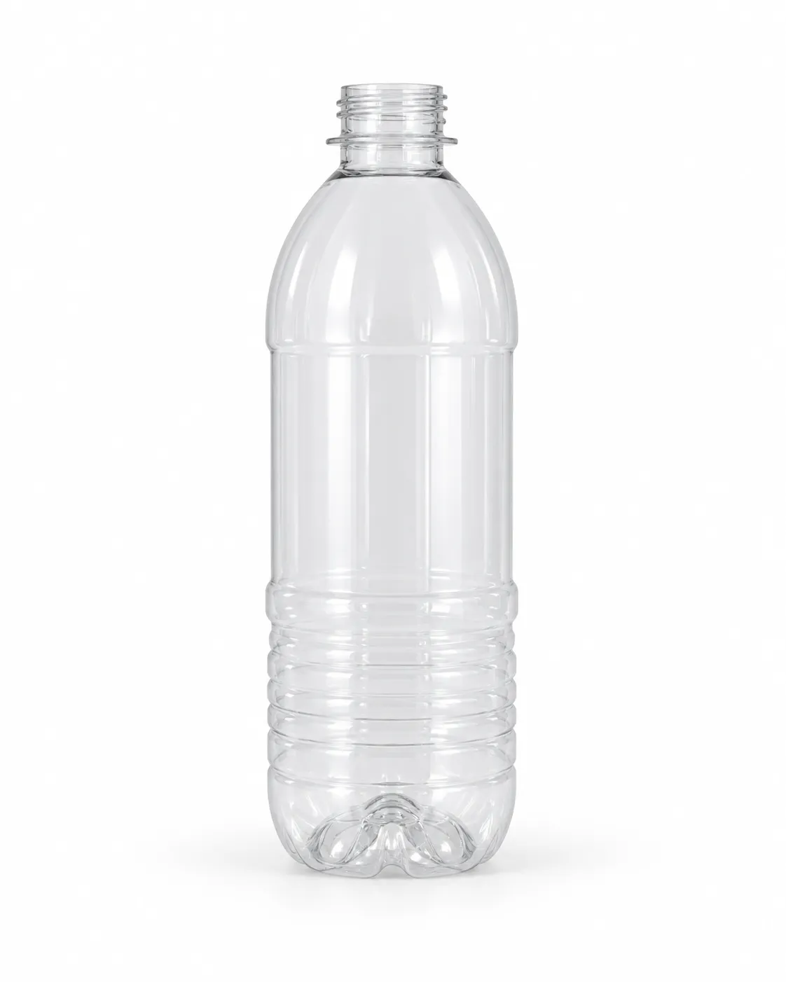 Modèle de bouteille PET 500 millilitres à corps cylindrique